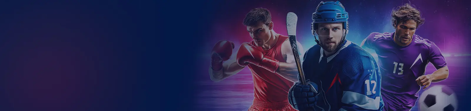 Спортсмени — банер спортивних ставок Вулкан